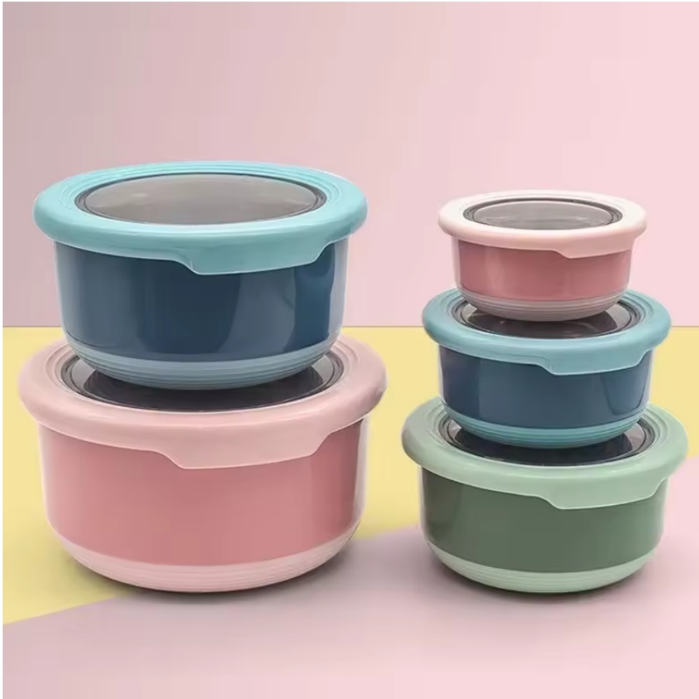Stainless Lunch Box - Caja de mantenimiento fresco, tazón de