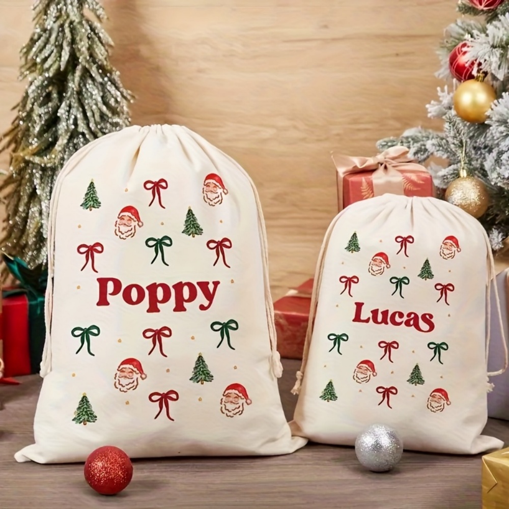 Zebra Food Storage - Bolsa de Regalo Navideña Personalizada con