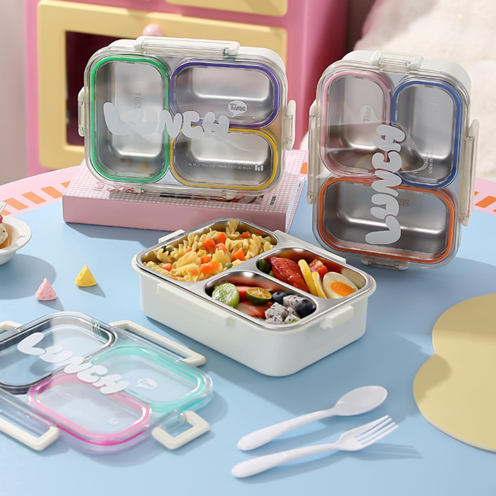 Food Storage Dividers - Lonchera de acero inoxidable dividida a