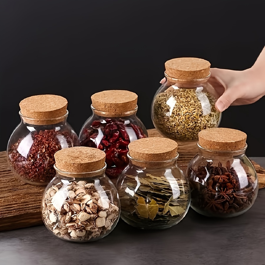 Food Storage Glass Container Set - Recipiente de almacenamiento de vidrio transparente