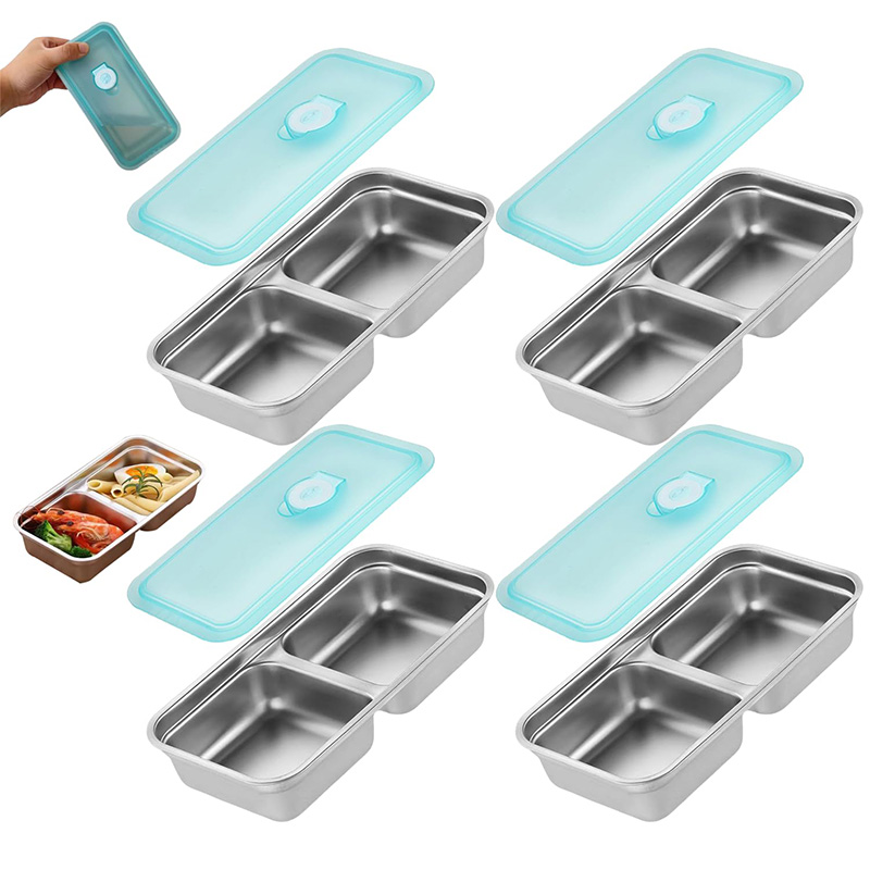 Stainless Lunch Box - Caja portátil de acero inoxidable para