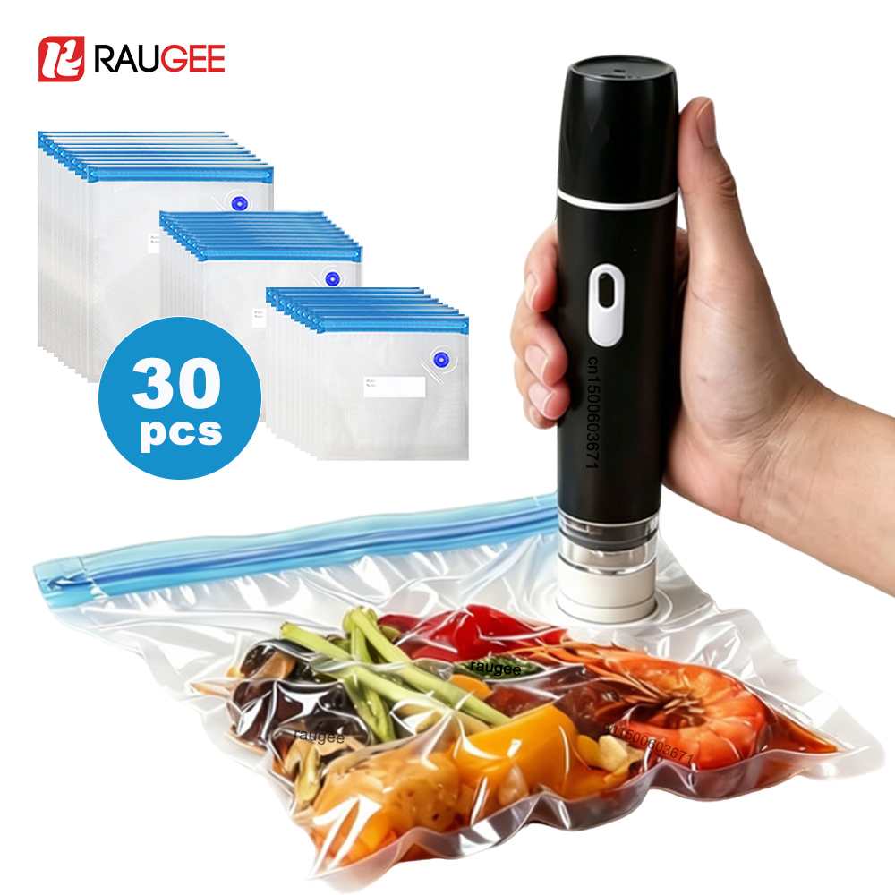 Food Storage Vacuum Sealer Machine - Bomba de Vacío Eléctrica Recargable, Máquina