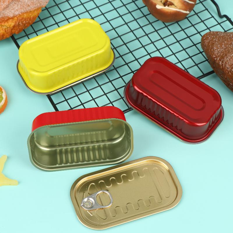 Food Storage Boxes With Lids - Caja de almacenamiento rectangular de metal