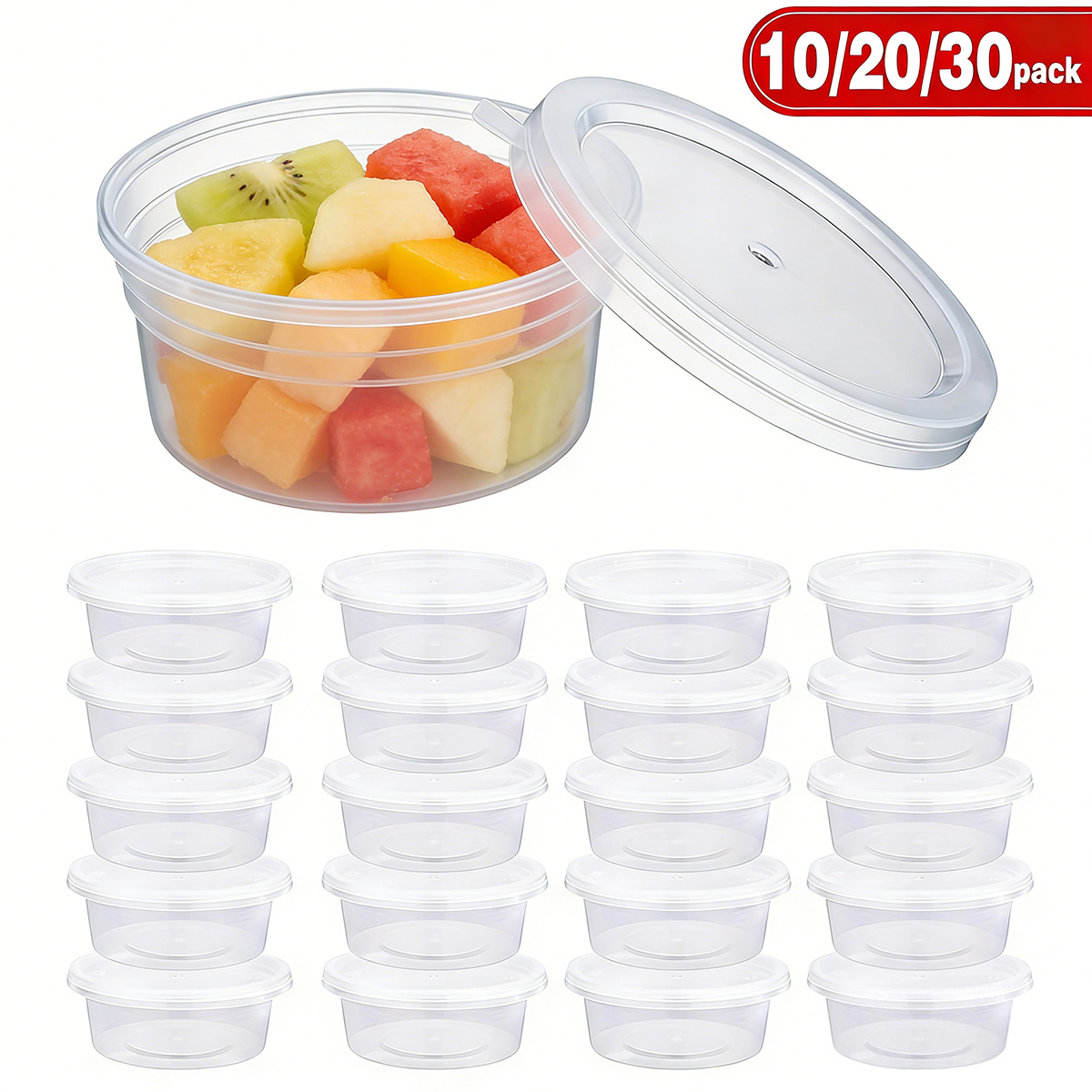 Food Storage Boxes With Lids - Paquete de 10/20/40 Recipientes Pequeños para