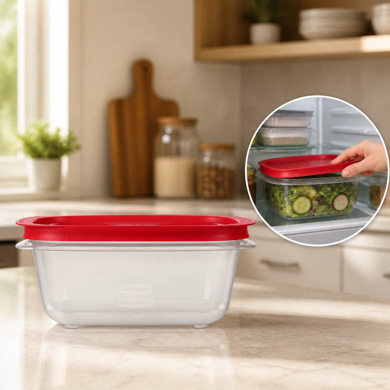 Food Storage Boxes With Lids - Contenedor Rectangular para Almacenamiento de Alimentos