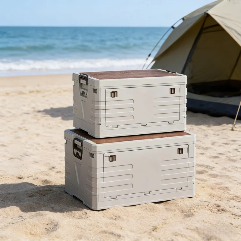 Food Storage For Camping - Caja de Almacenamiento para Auto, Plegable,