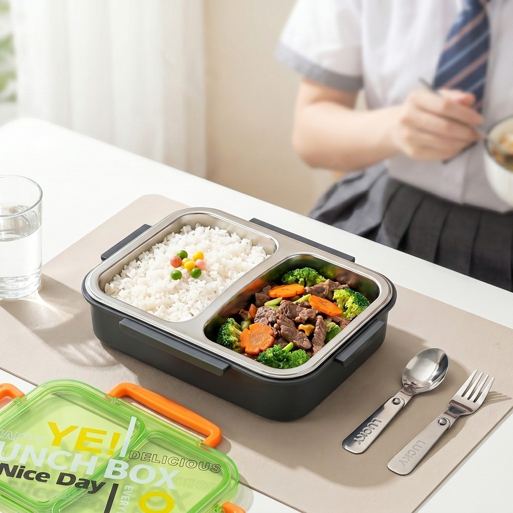 Food Storage Dividers - Lonchera Bento de Acero Inoxidable 304