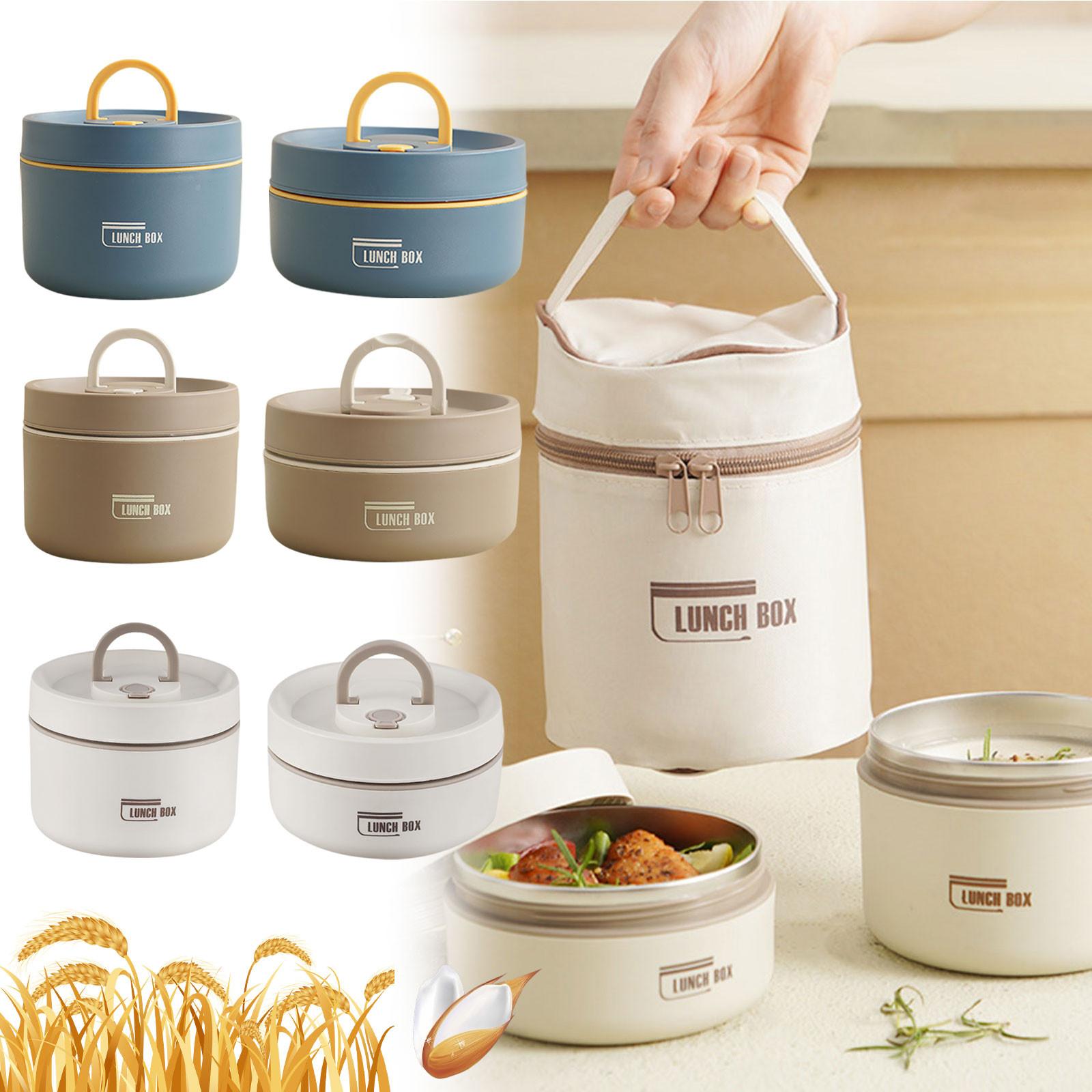 Stainless Lunch Box - Lonchera Térmica de Acero Inoxidable, Lonchera