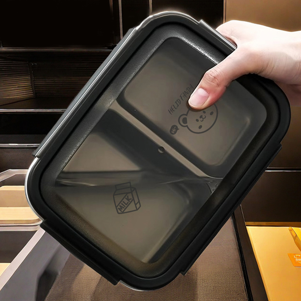 WORTHBUY-fiambrera de acero in - Food Storage Box Large reseña y precio
