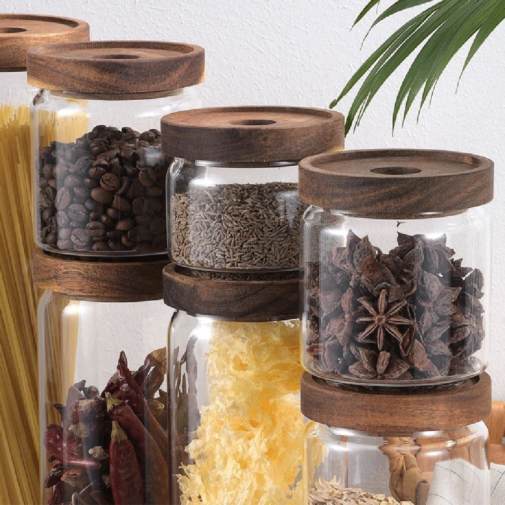Tarro de Vidrio con Tapa de Ma - Food Storage Glass Container Set reseña y precio