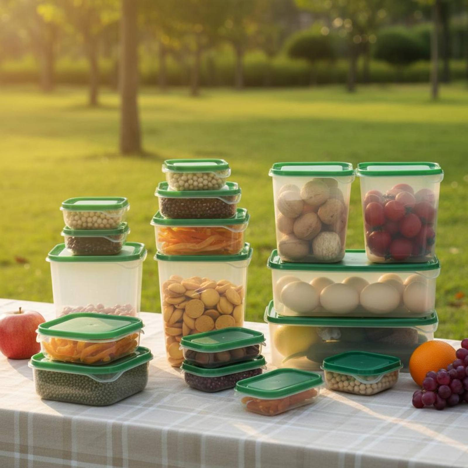 Juego de 17 Recipientes para R - Food Storage Boxes With Lids reseña y precio