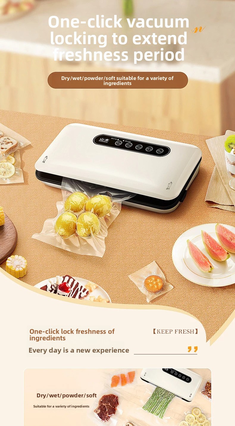 Mini Selladora al Vacío Automá - Food Storage Vacuum Sealer Machine reseña y precio