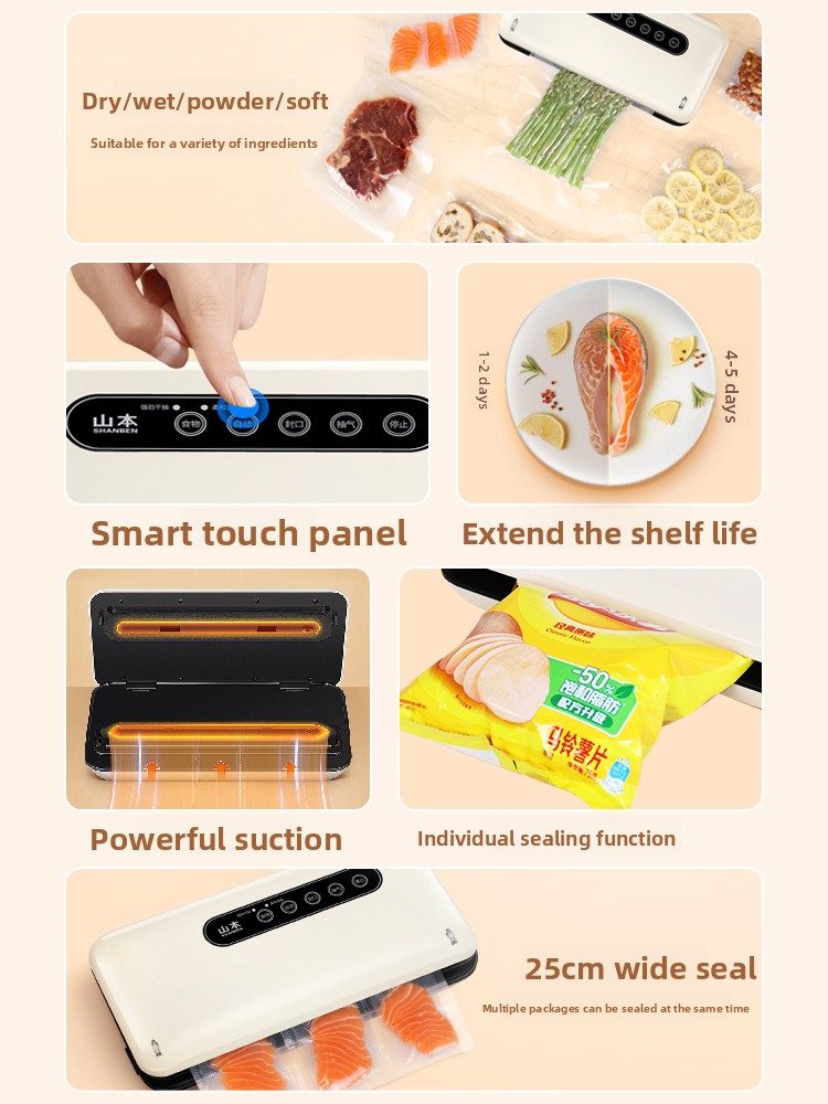 Mini Selladora al Vacío Automá - Food Storage Vacuum Sealer Machine reseña y precio