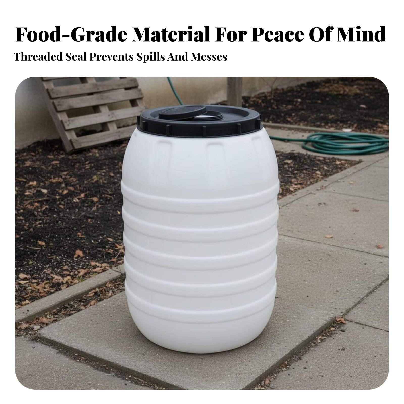 Barril de Plástico de Grado Al - Food Storage Plastic reseña y precio