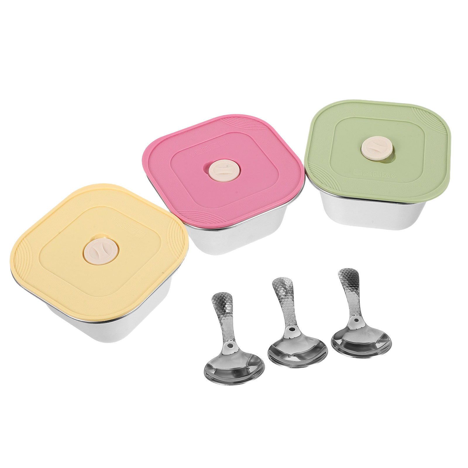 Juego de 3 Recipientes para Sn - Stainless Lunch Box reseña y precio
