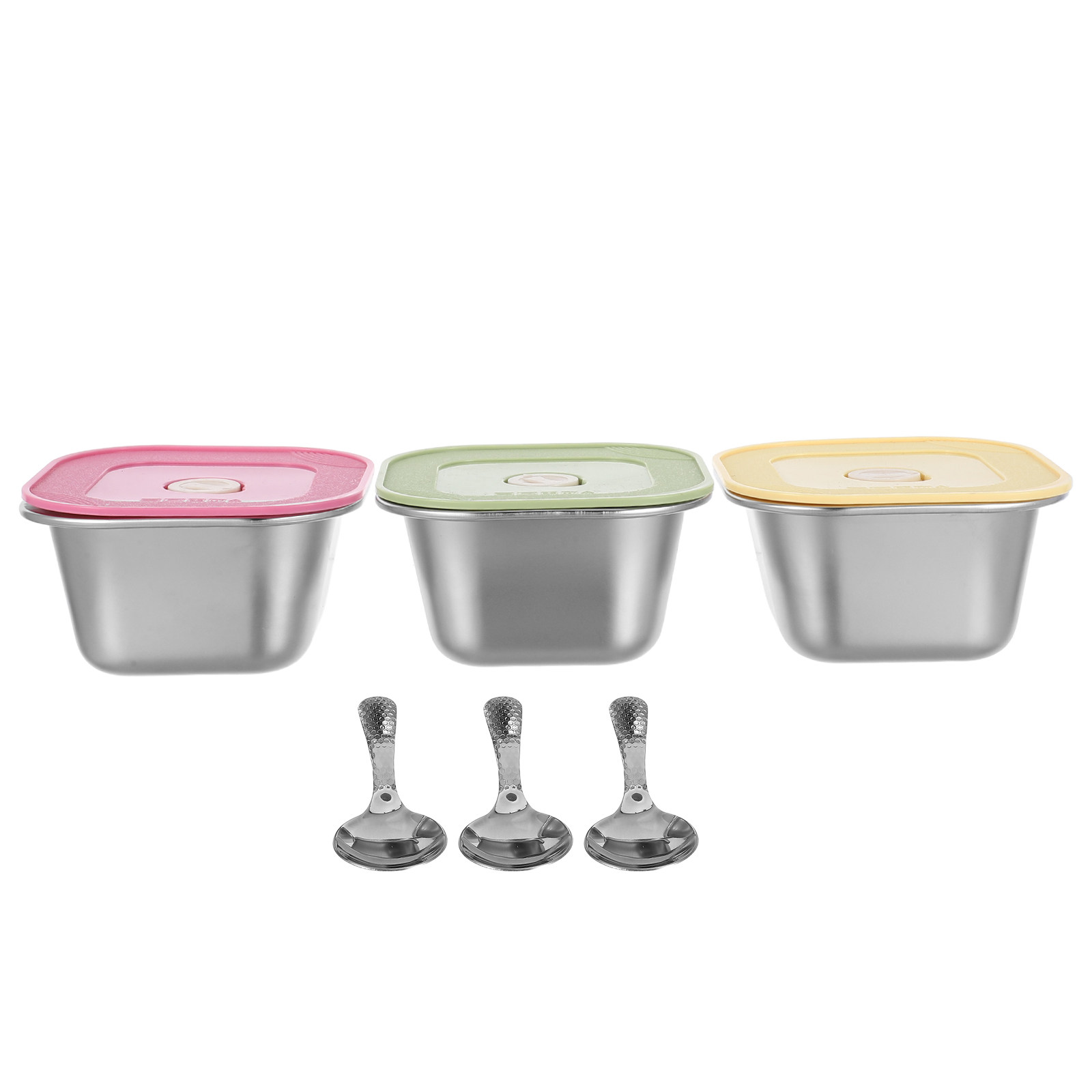Juego de 3 Recipientes para Sn - Stainless Lunch Box reseña y precio