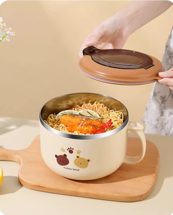Tazón de acero inoxidable con  - Stainless Lunch Box reseña y precio