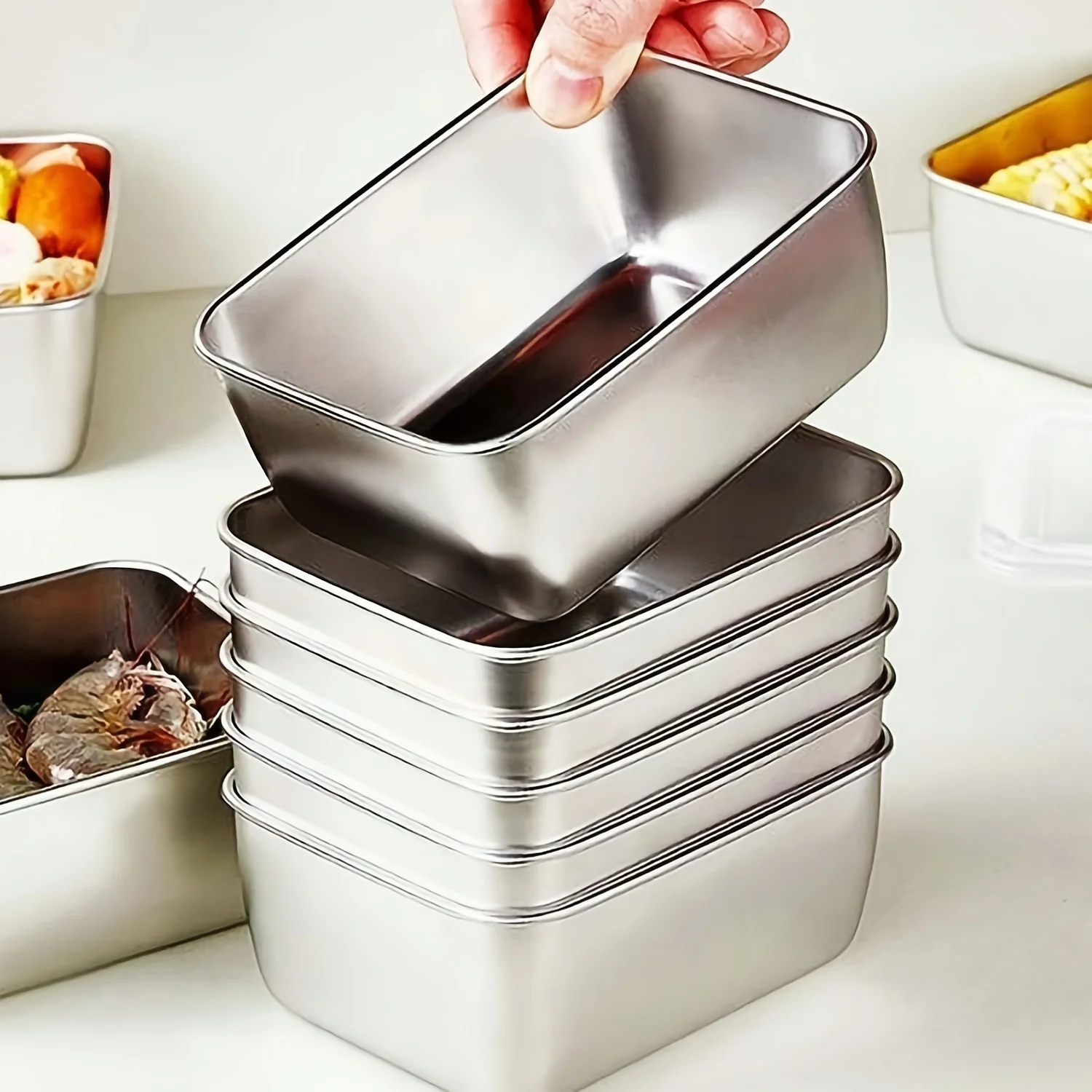 Juego de recipientes de acero  - Food Storage For Camping reseña y precio