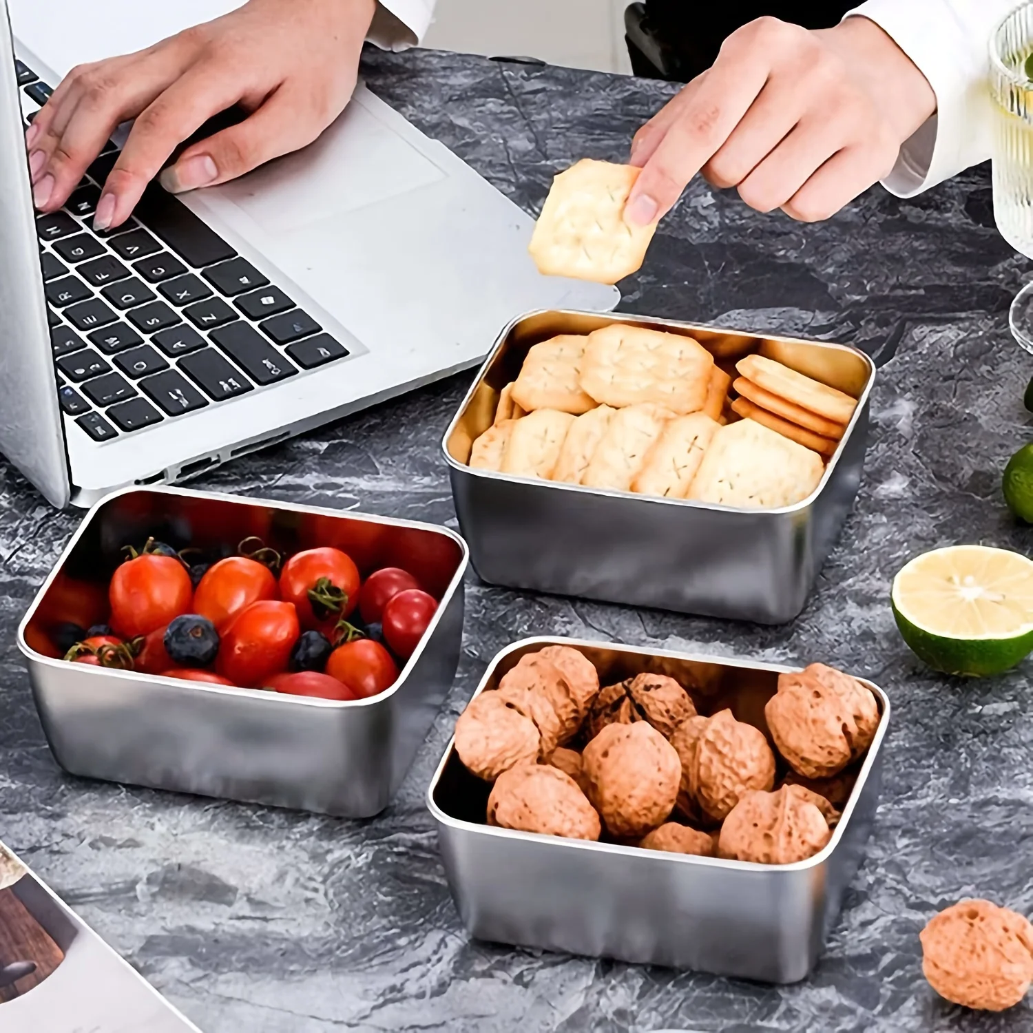 Juego de recipientes de acero  - Food Storage For Camping reseña y precio