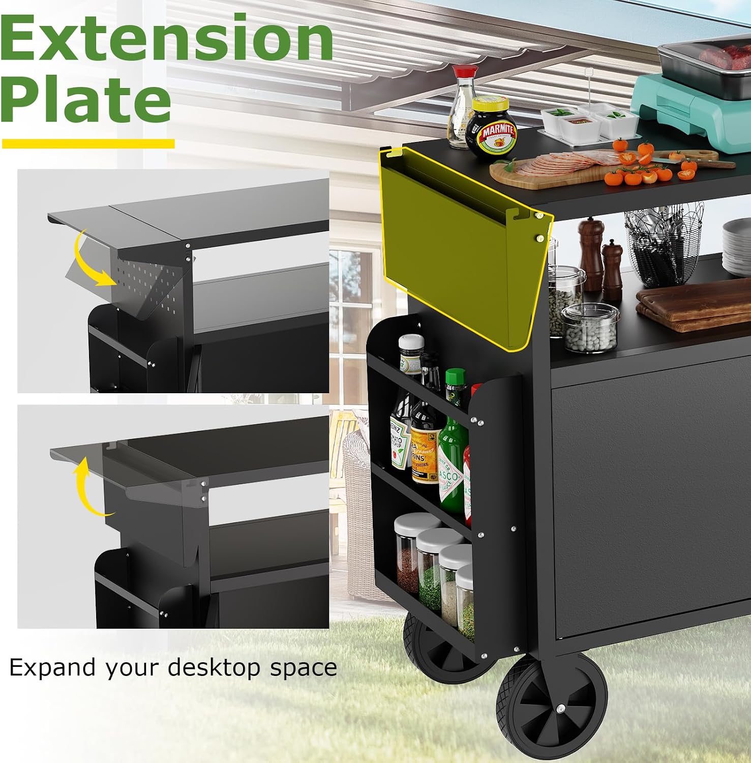 Carrito de parrilla para exter - Food Storage For Camping reseña y precio