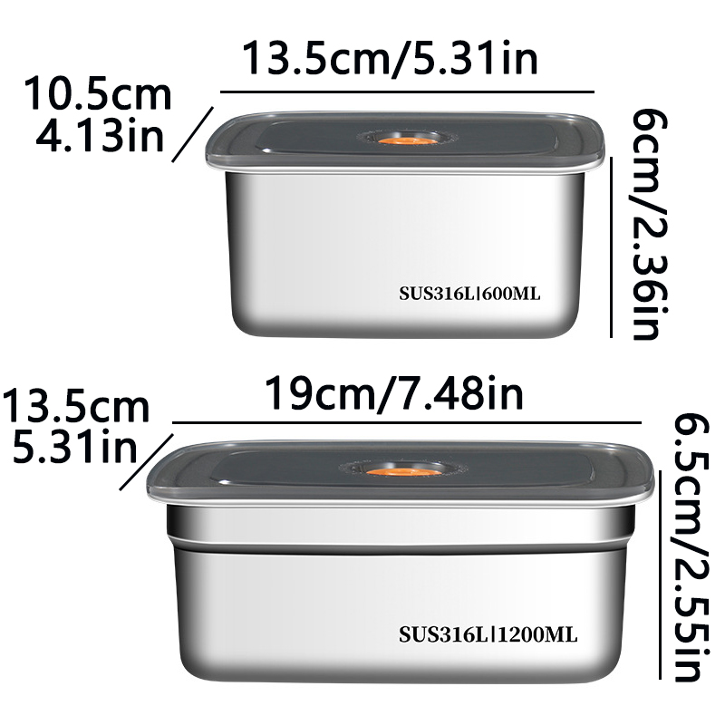 Caja de conservación de alimen - Stainless Lunch Box reseña y precio