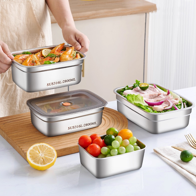 Caja de conservación de alimen - Stainless Lunch Box reseña y precio