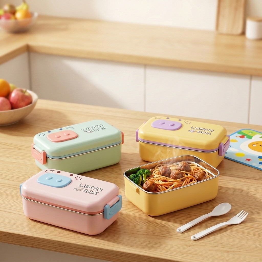 Lonchera Infantil de Acero Ino - Food Storage Dividers reseña y precio