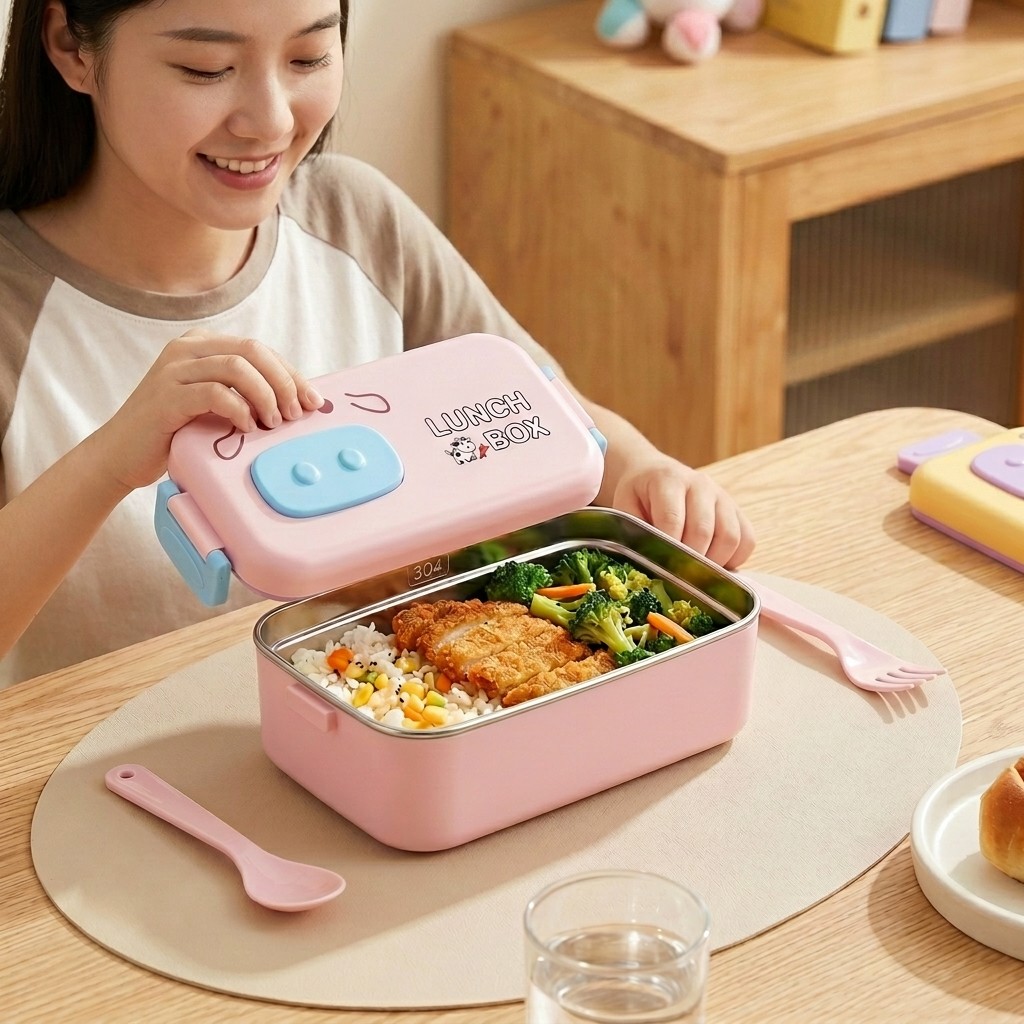 Lonchera Infantil de Acero Ino - Food Storage Dividers reseña y precio