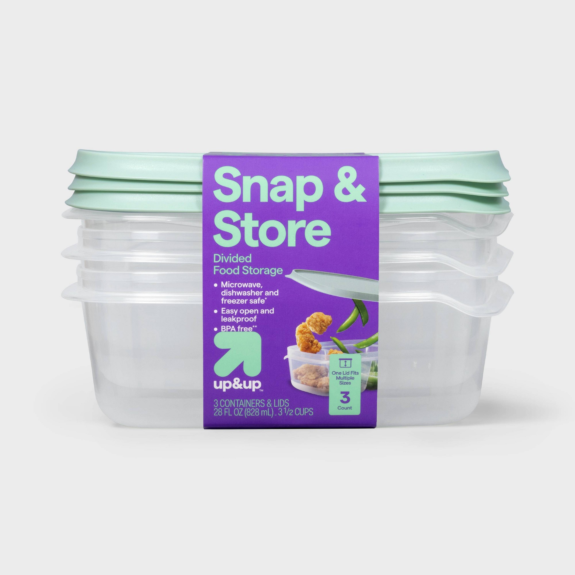 Contenedores de plástico trans - Food Storage Dividers reseña y precio