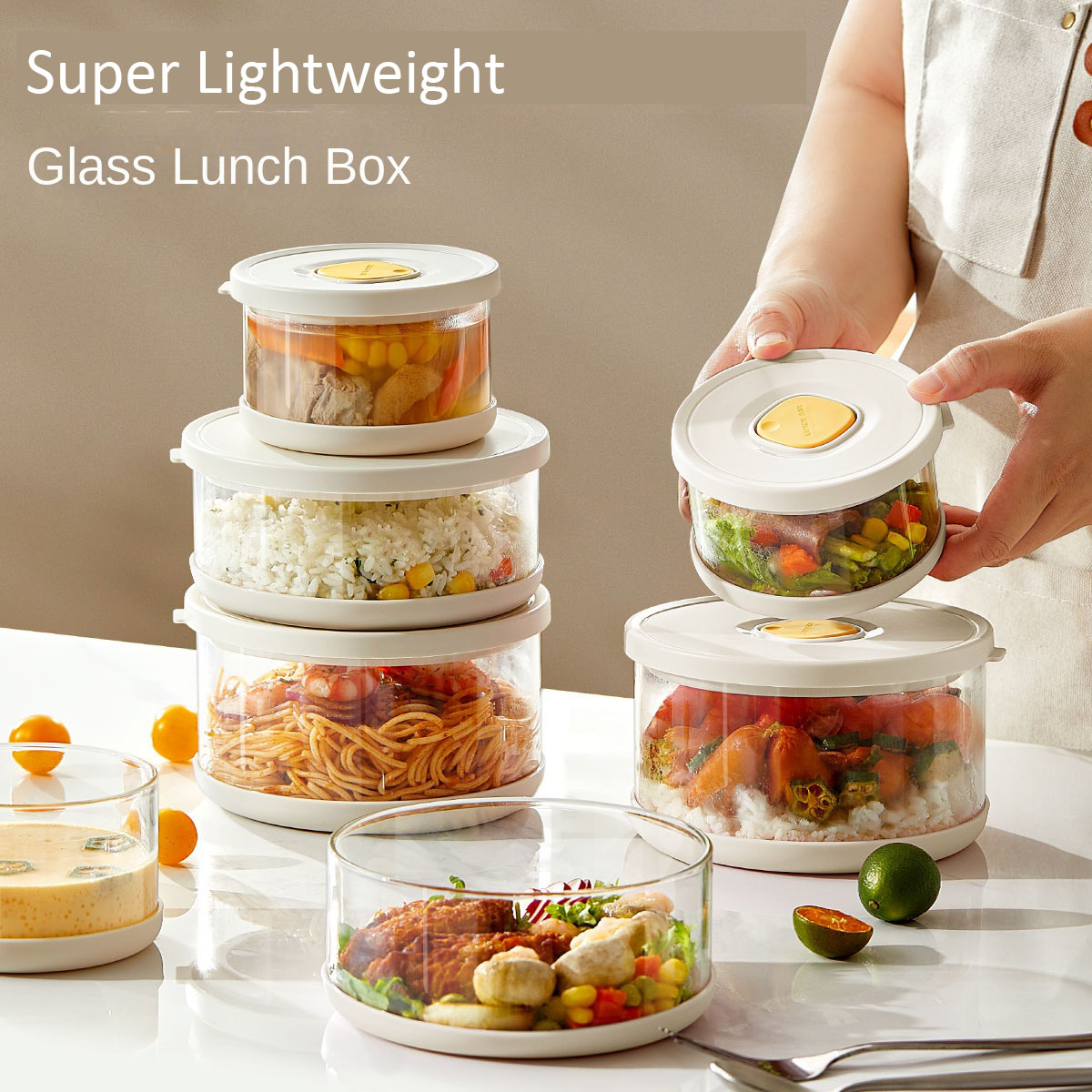 Juego de Tupperware de vidrio, - Food Storage Containers Tupperware reseña y precio