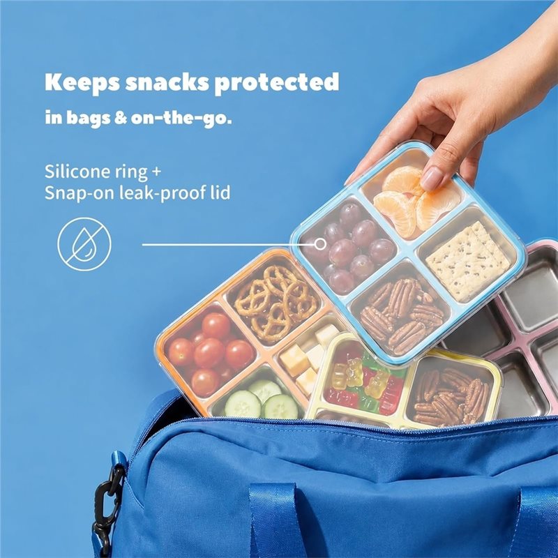 GIGI Paquete de 4 Recipientes  - Food Storage Boxes With Lids reseña y precio