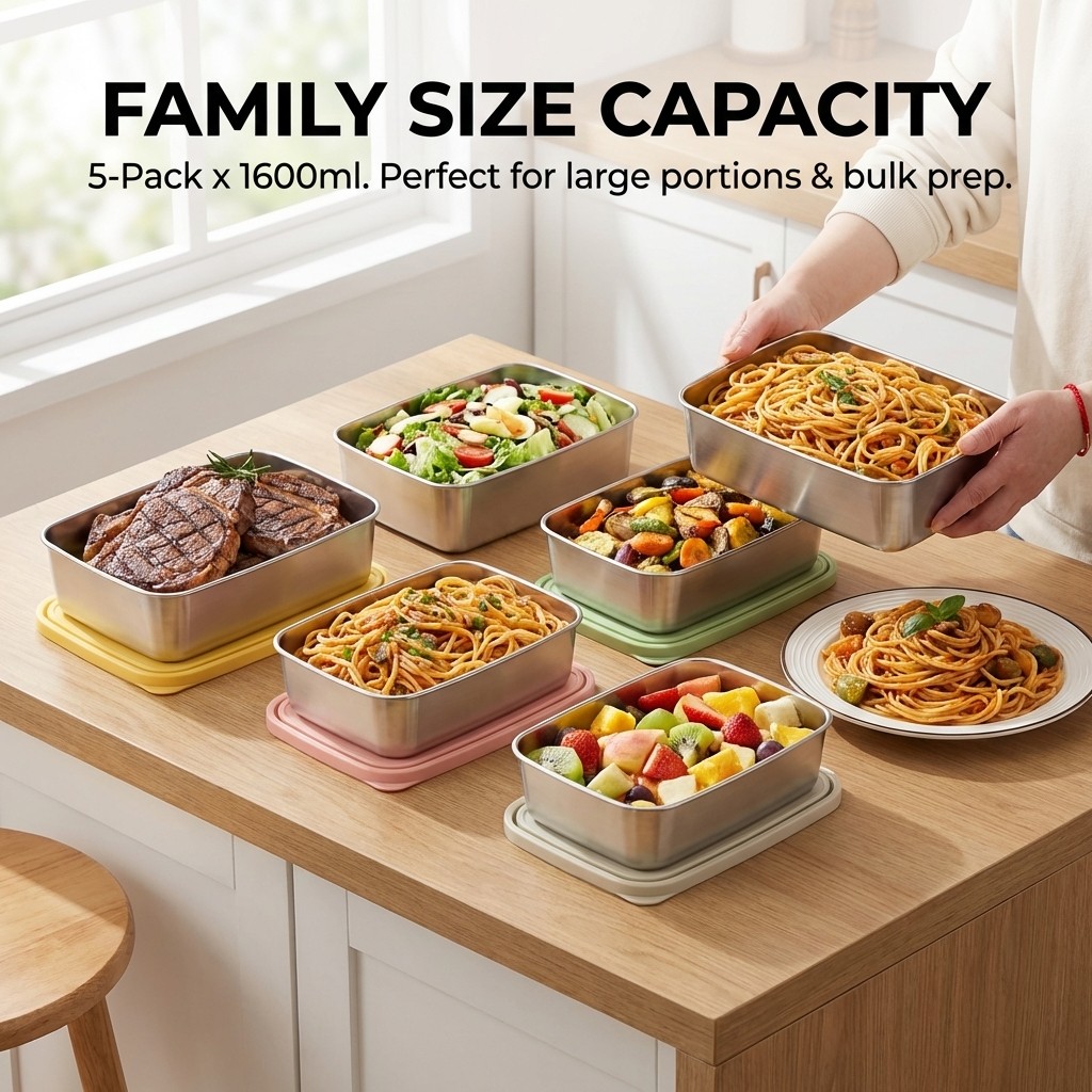 Contenedor de Alimentos de Gra - Food Storage Box Large reseña y precio