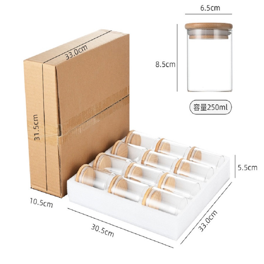 Tarro de almacenamiento de vid - Food Storage Glass Container Set reseña y precio