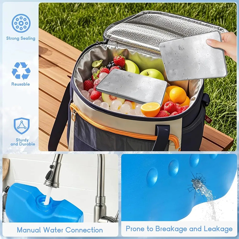 Bolsas de hielo para loncheras - Stainless Lunch Box reseña y precio