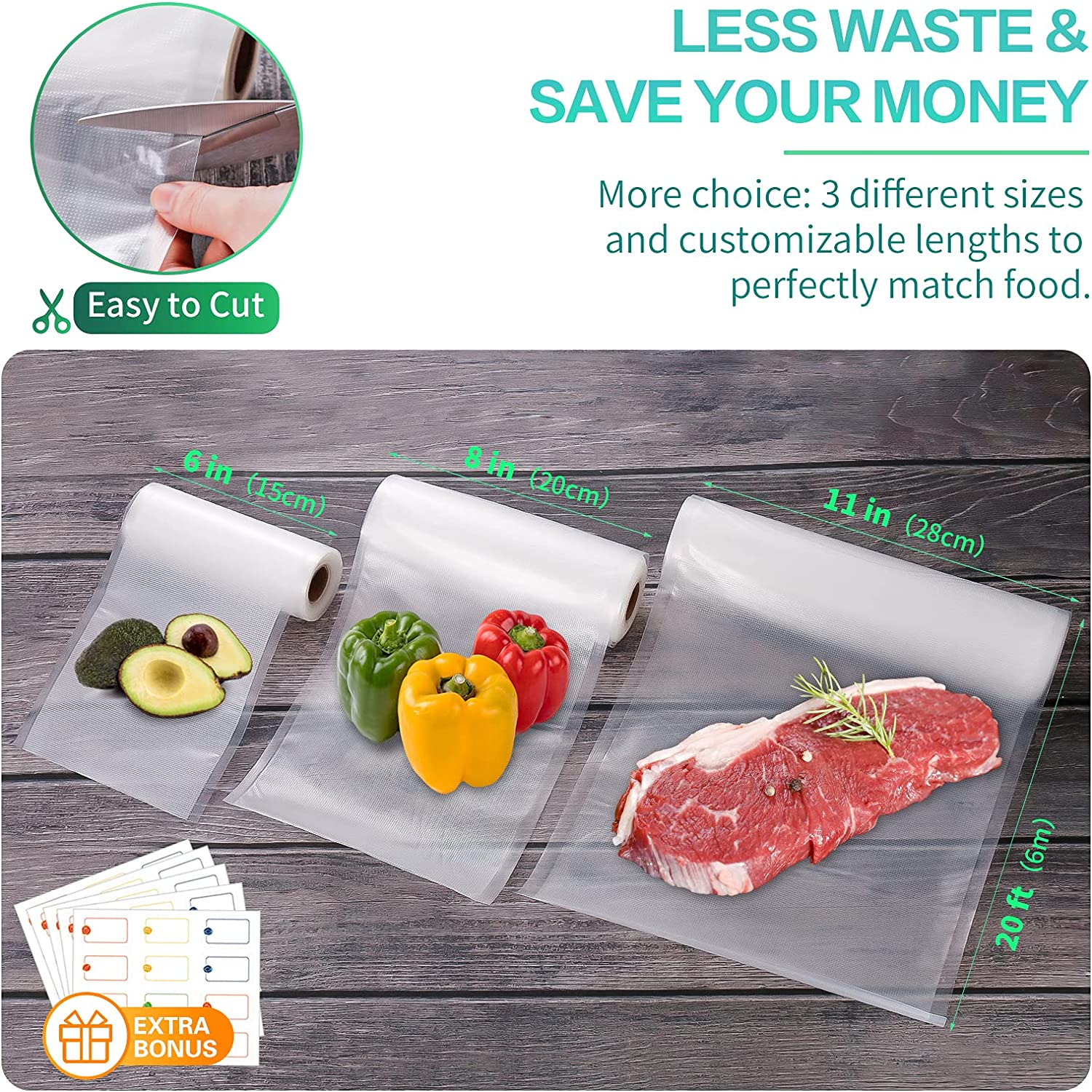 Bolsas de Cocina para Envasado - Food Storage Vacuum Sealer Machine reseña y precio