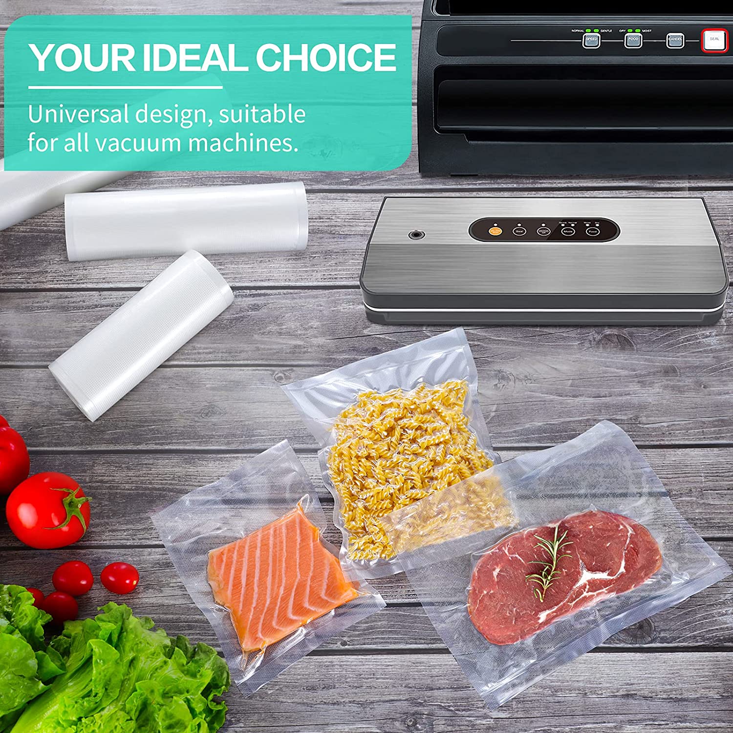 Bolsas de Cocina para Envasado - Food Storage Vacuum Sealer Machine reseña y precio