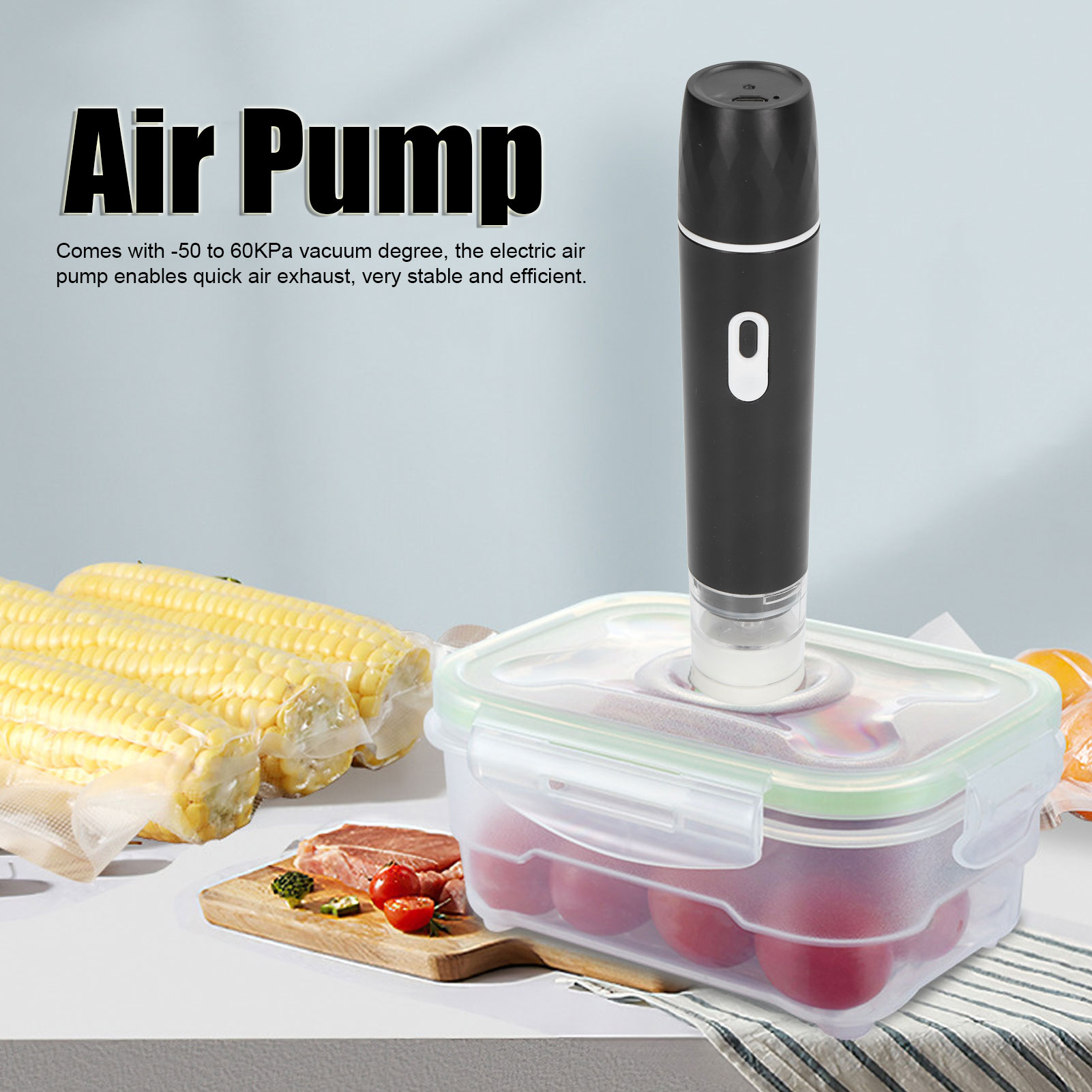 Bomba de aire eléctrica sellad - Food Storage Vacuum Sealer Machine reseña y precio