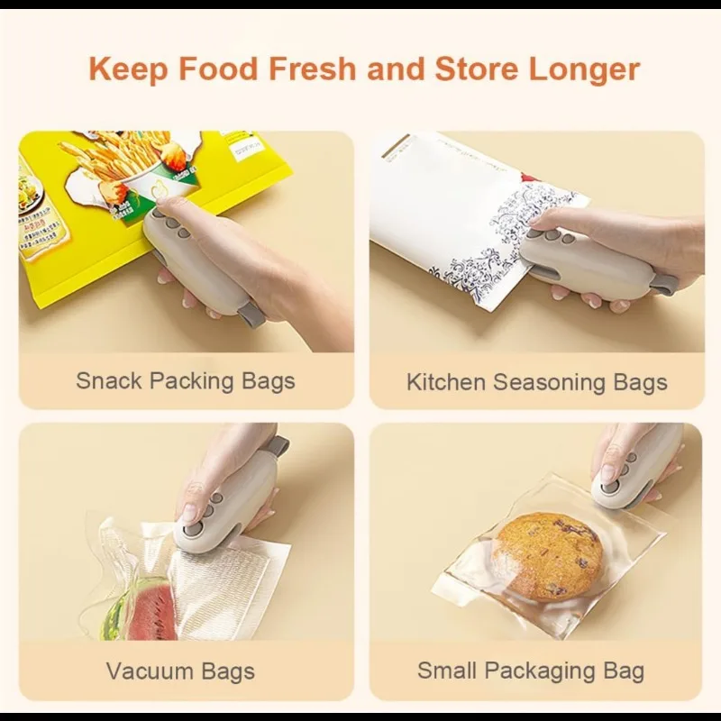 Mini sellador de bolsas 2 en 1 - Food Storage Vacuum Sealer Machine reseña y precio
