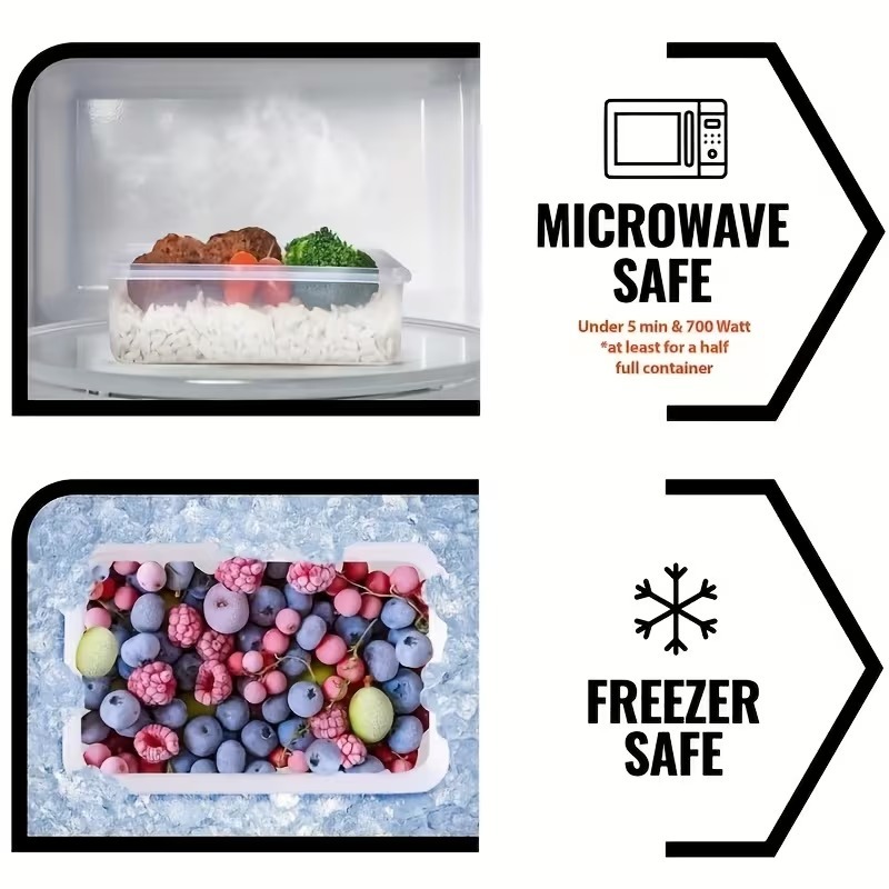 Juego de 4 Recipientes Transpa - Food Storage Boxes With Lids reseña y precio