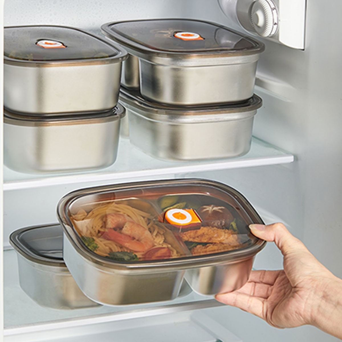 Lonchera portátil de acero ino - Food Storage Box Large reseña y precio