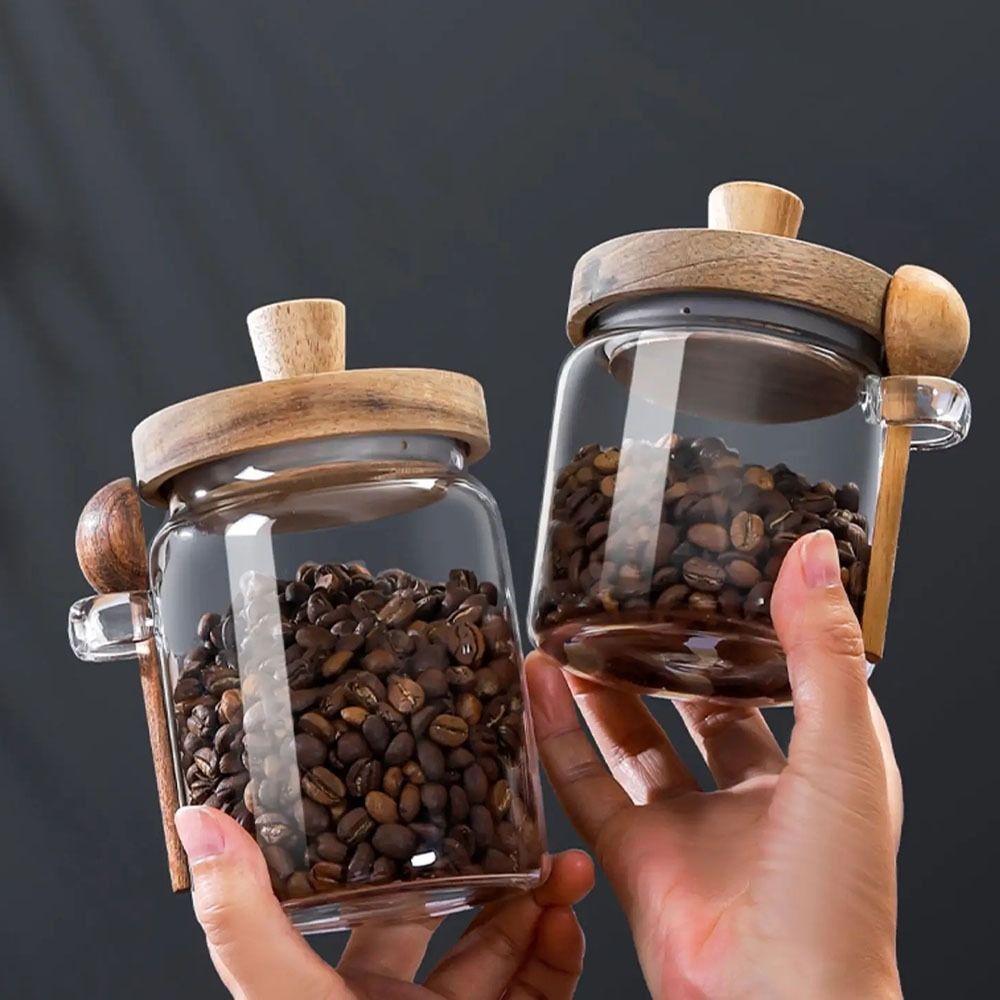 Tarro de almacenamiento de gra - Food Storage Glass Container Set reseña y precio