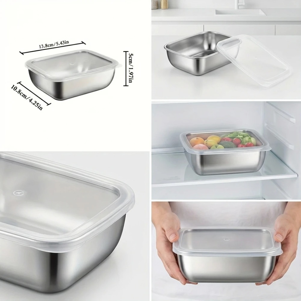 Juego de 6 Recipientes Herméti - Stainless Lunch Box reseña y precio