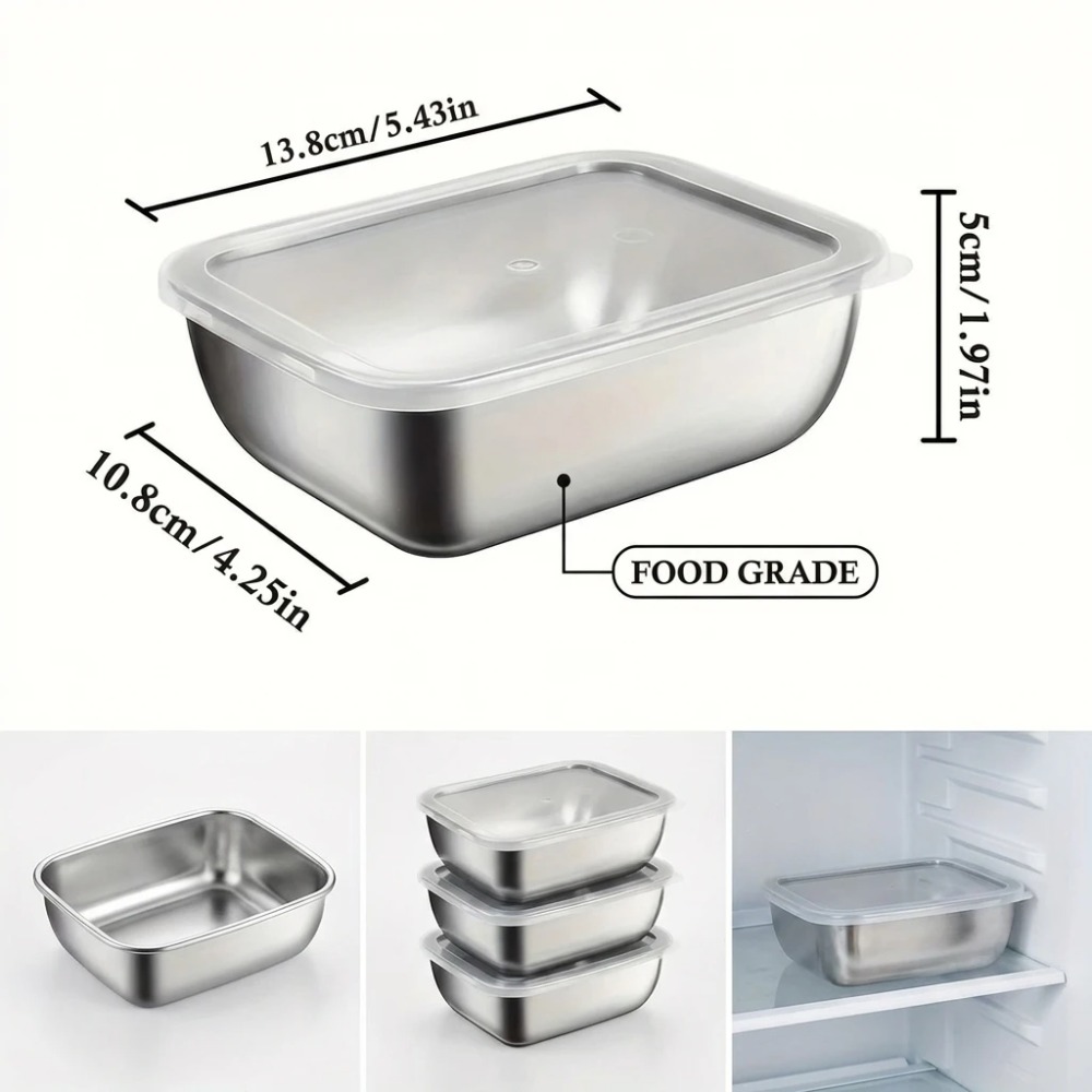 Juego de 6 Recipientes Herméti - Stainless Lunch Box reseña y precio