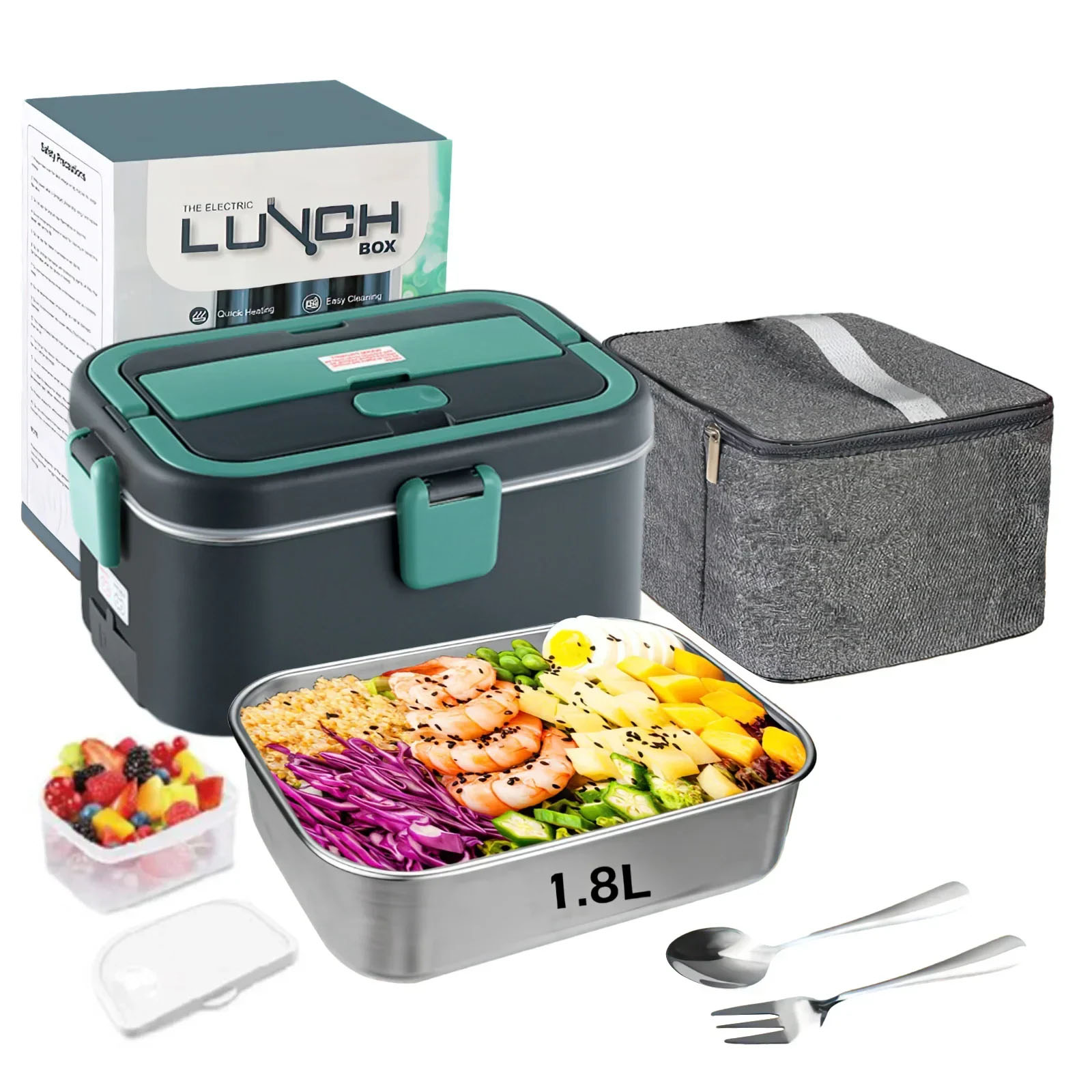 Fiambrera eléctrica calentador - Food Storage For Camping reseña y precio