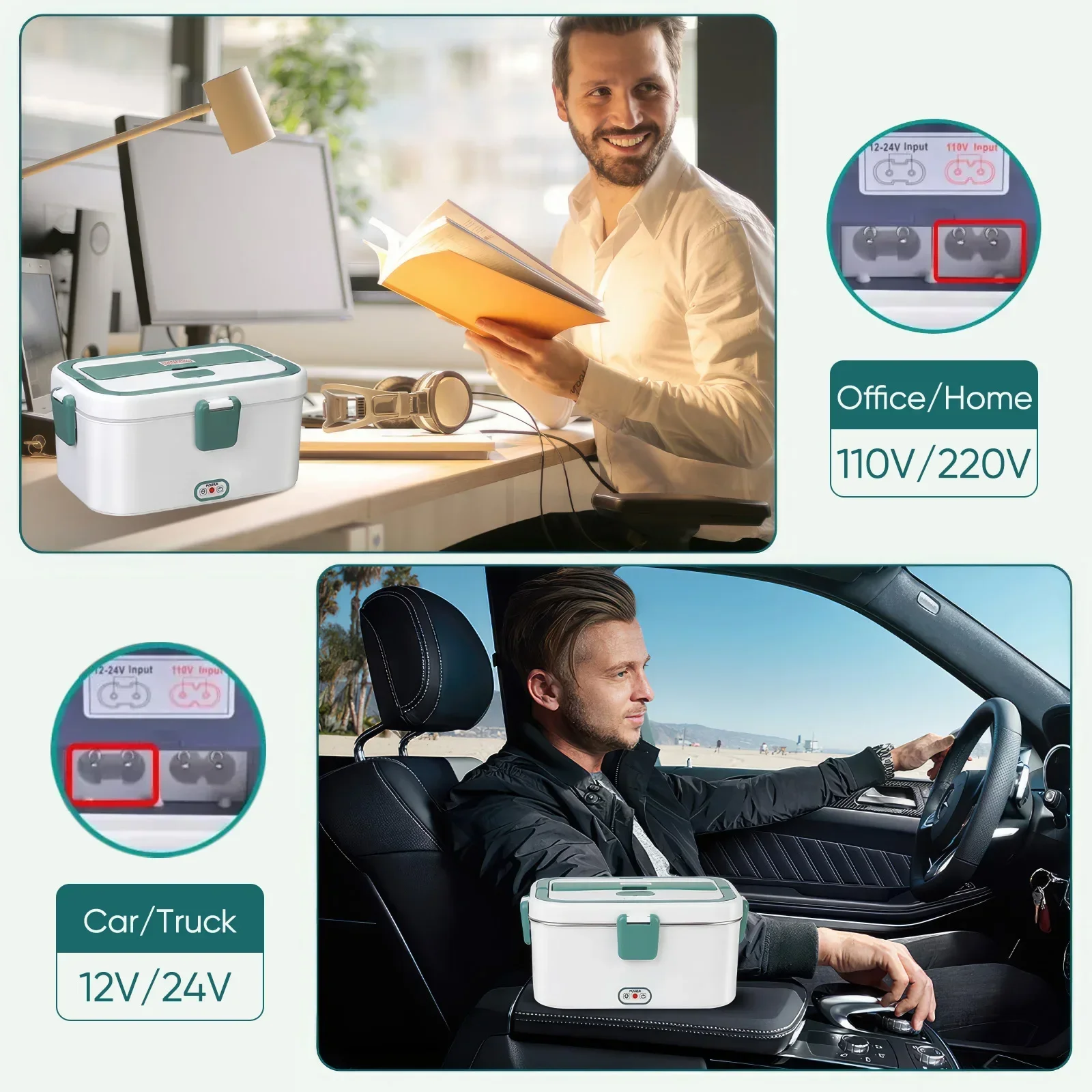 Fiambrera eléctrica calentador - Food Storage For Camping reseña y precio