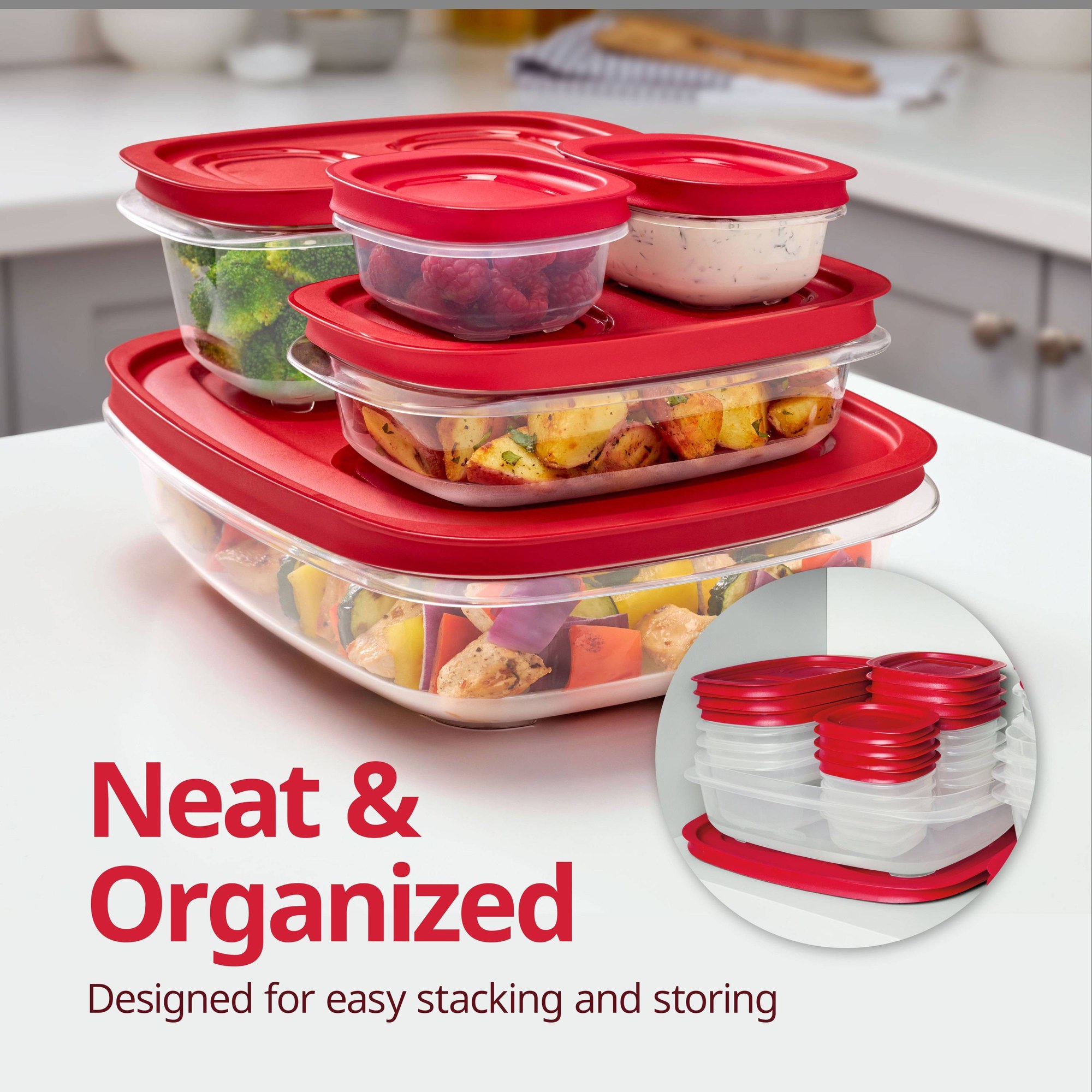 Contenedor Rectangular para Al - Food Storage Boxes With Lids reseña y precio