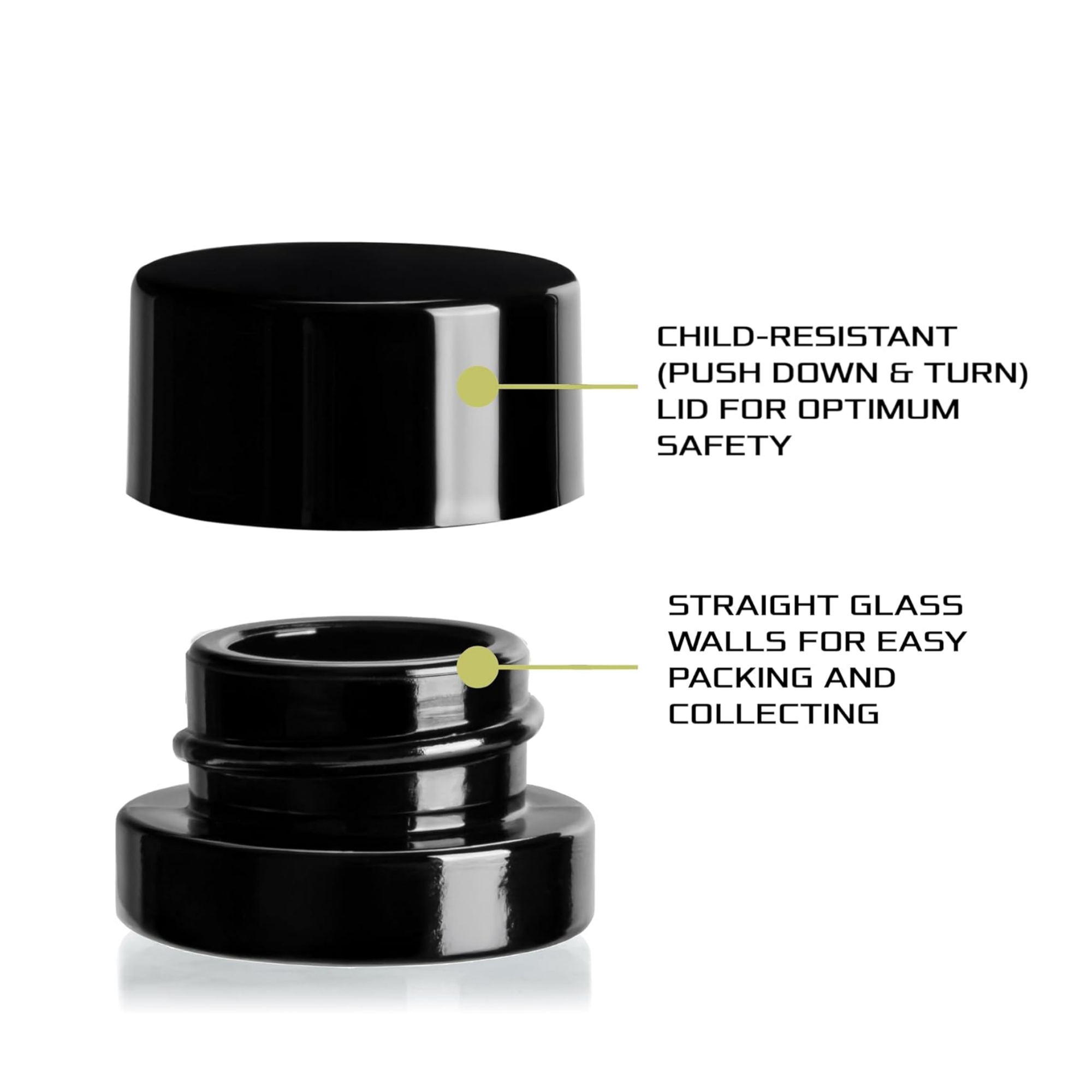Frascos de vidrio negro de 5 m - Food Storage Glass Container Set reseña y precio