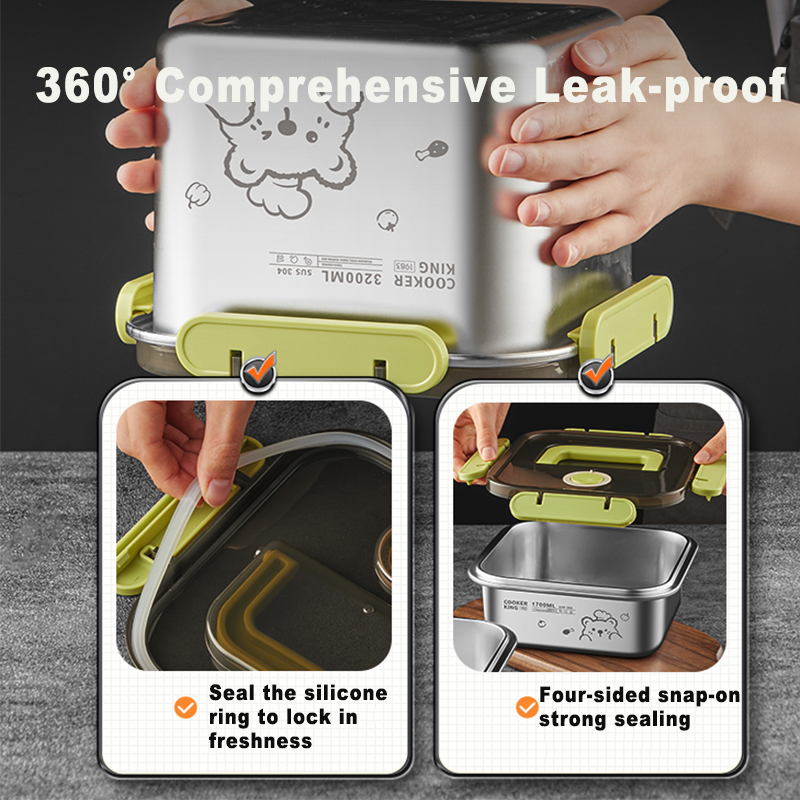 COOKER KING 420ml-6200ml Conte - Food Storage Box Large reseña y precio