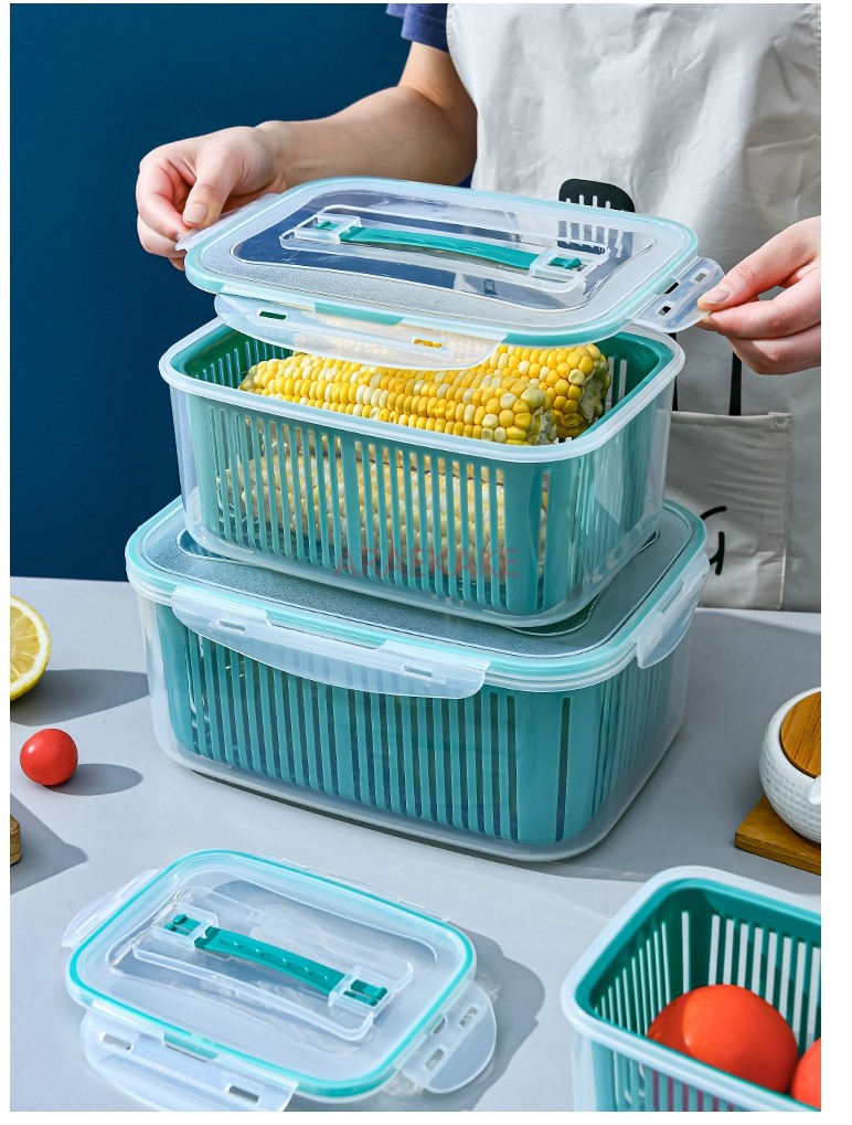 Cesta de drenaje grande para c - Food Storage Box Large reseña y precio