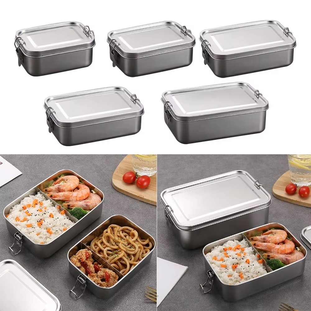 Lonchera Cuadrada de Acero Ino - Stainless Lunch Box reseña y precio